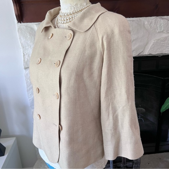 Brooks Brothers Jackets & Blazers - BROOKS BROTHERS FINE LINEN, WOOL, SILK 3/4 SLEEVE JACKET, BLAZER! SZ 8